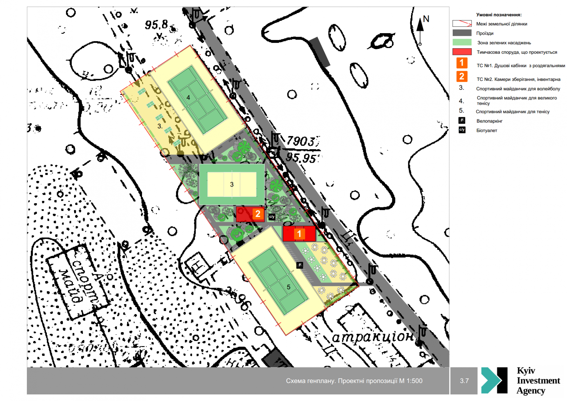 Створення зони спортивних майданчиків з вело та інформаційним хабом на території Труханового острова