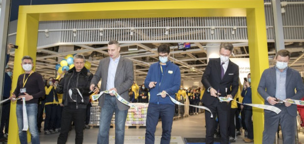 Vitali Klitschko attended the opening of the first IKEA store in Ukraine