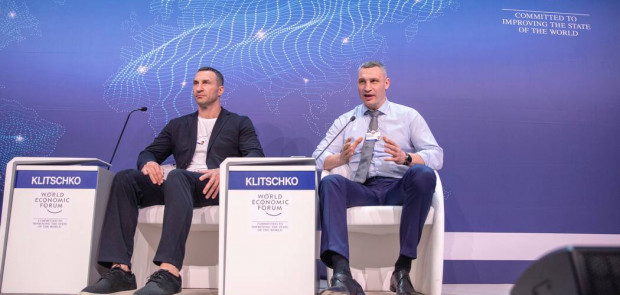 Vitaliy Klitschko took part in the opening of the World Economic Forum in Davos.