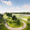 A beach volleyball and other water sports center will be set up on Dolobetsky Island