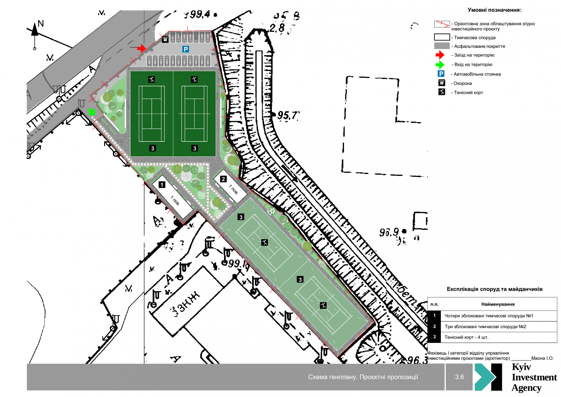 Sports grounds on Stepana Bandery avenue in the Obolonskyi district