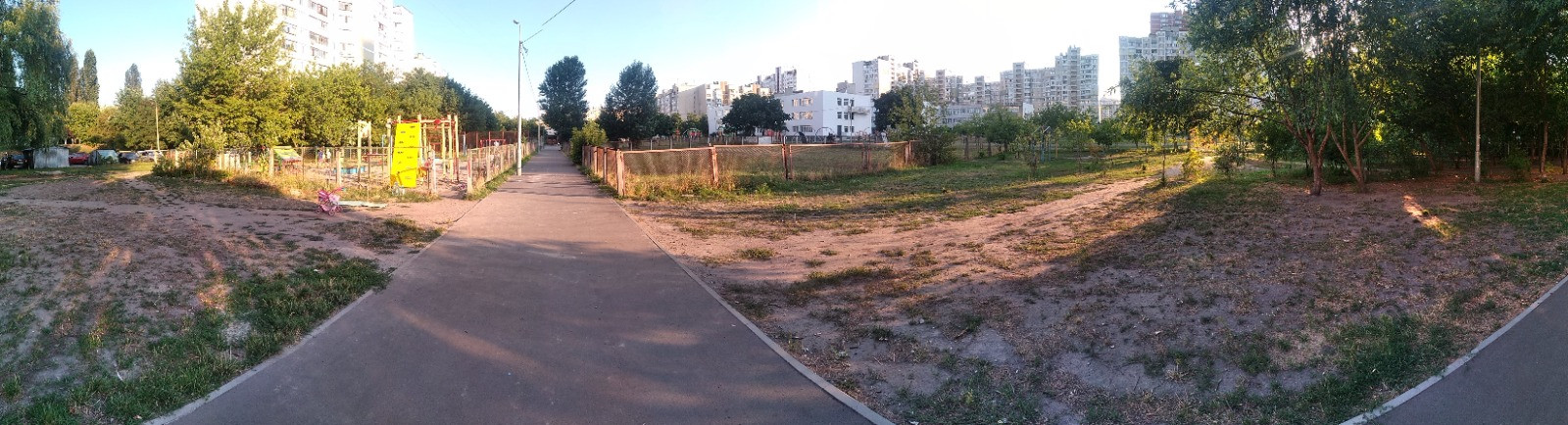 Arrangement of sports grounds at 13-b Revutskoho St. in Darnytskyi district