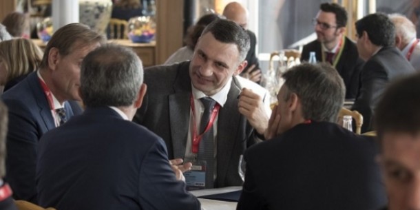 Vitali Klitschko attended a summit of mayors and political leaders during the MIPIM exhibition in Cannes