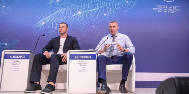 Vitaliy Klitschko took part in the opening of the World Economic Forum in Davos.