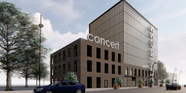 A concert hall and a choral arts center to be built on the site of the emergency building of the municipal cultural institution